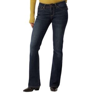 Signature by Levi Strauss & Co. Low Rise Boot Cut Jeans Dark Denim Size 14 Long